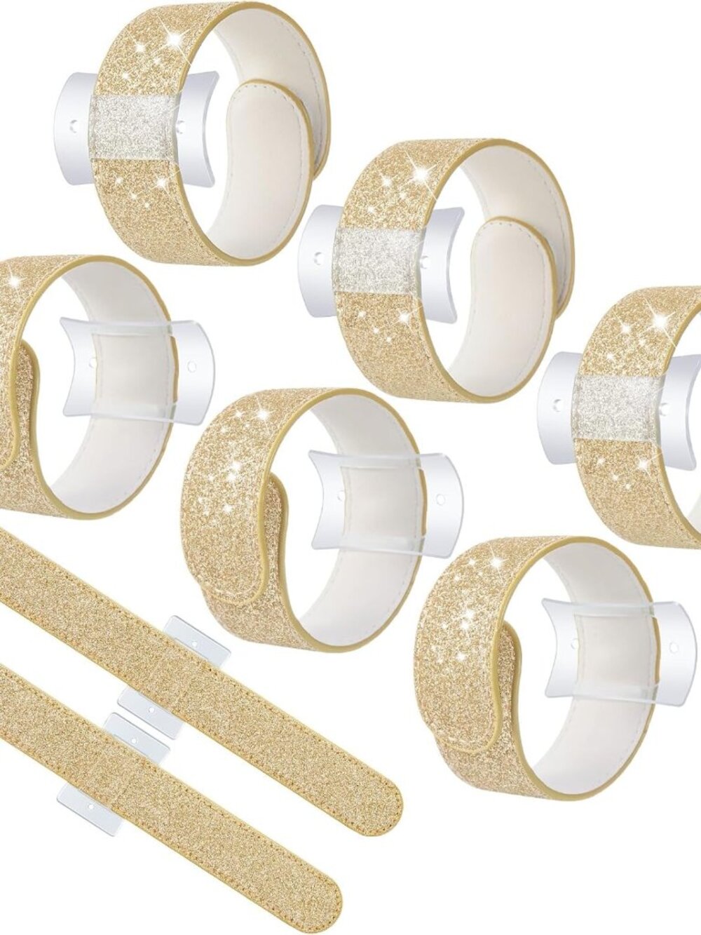 6 Pcs Slaplet Corsage Wristlet Bracelets Slap Bands
